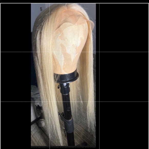 Blonde human hair lace frontal transparent wig :) good quality